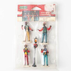 Lemax 1999 Village Collection Doo Wop Christmas Poly-Resin Figurines Set of 5